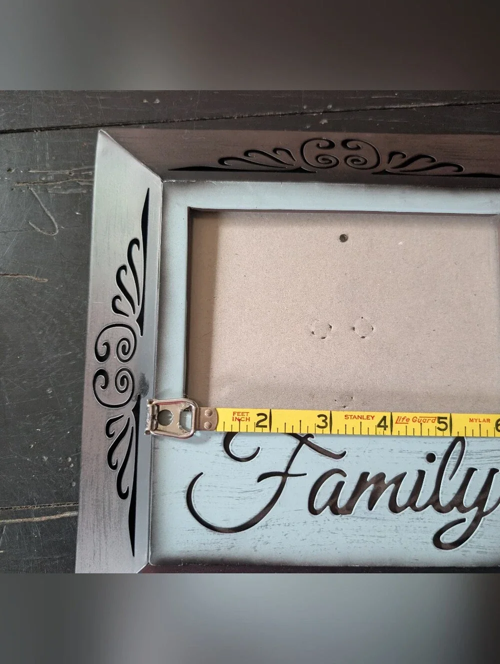 Vintage-style Square Metal Tabletop 